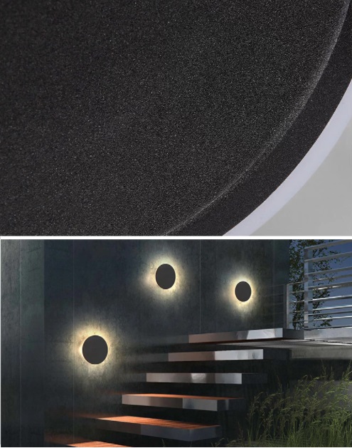 Светильник Elegant SPF-8385 ЧЕРНЫЙ ` D150/H50/1/LED/7W/4000-4500K IP65 SPF02