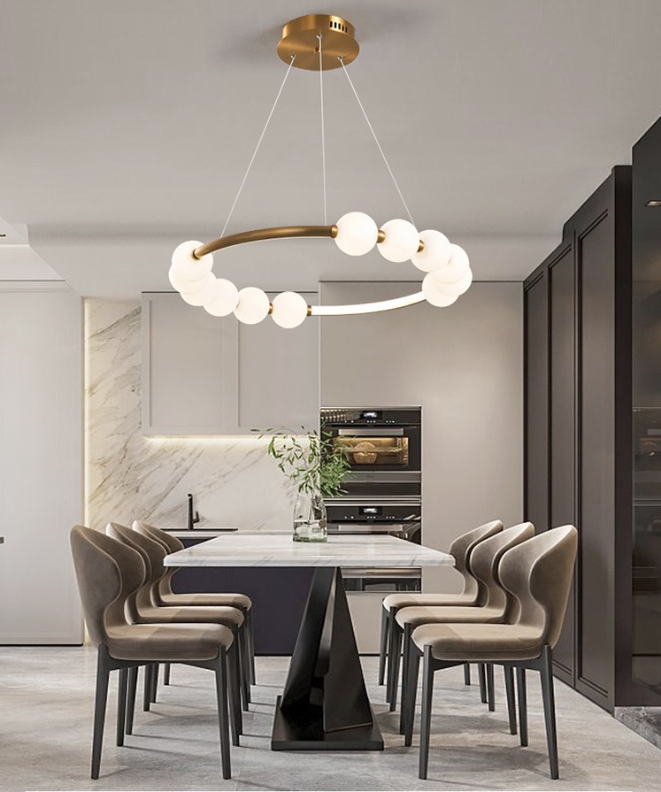 Светильник подвесной ElegantLight DZN-11231 БРОНЗА ` D600*80/H1500/1+12/LED/45W/4500K N-LACEE