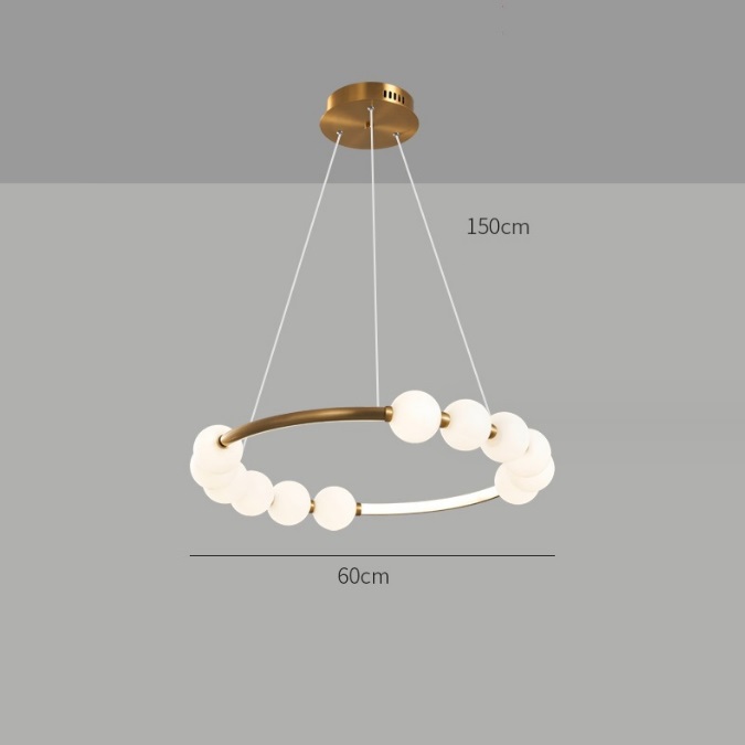 Светильник подвесной ElegantLight DZN-11231 БРОНЗА ` D600*80/H1500/1+12/LED/45W/4500K N-LACEE