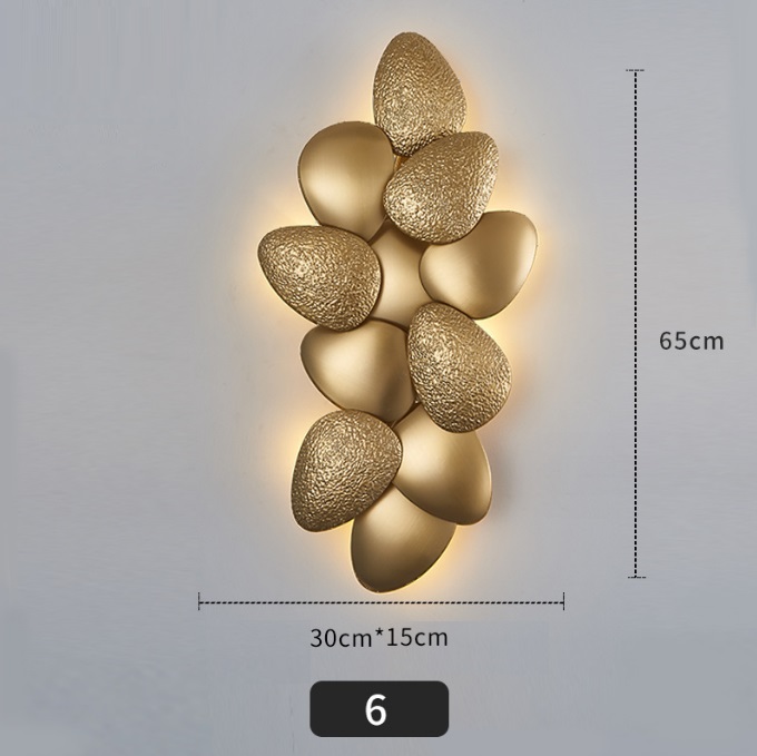 Светильник панно ElegantLight DZN-11274 ЗОЛОТО ` D650*300/H150/6/G9/40W GOLDPALM