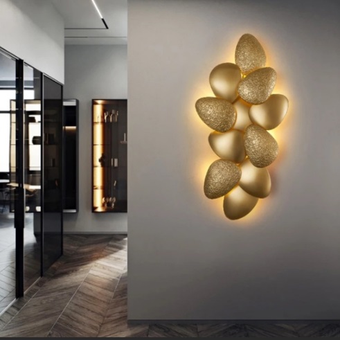 Светильник панно ElegantLight DZN-11274 ЗОЛОТО ` D650*300/H150/6/G9/40W GOLDPALM