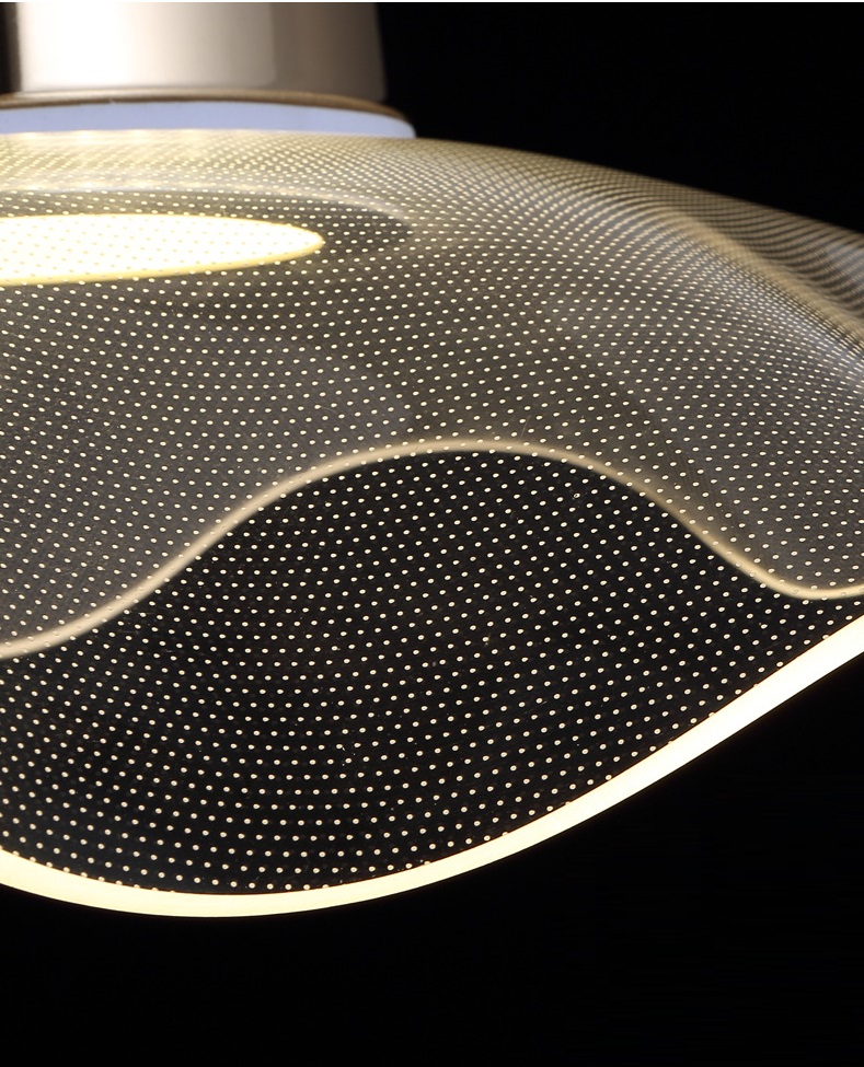 Светильник потолочны ElegantLight DZN-11280 ЗОЛОТО ` D500/H160/1/LED/30W/2800K SPRAY акрил с блёстк