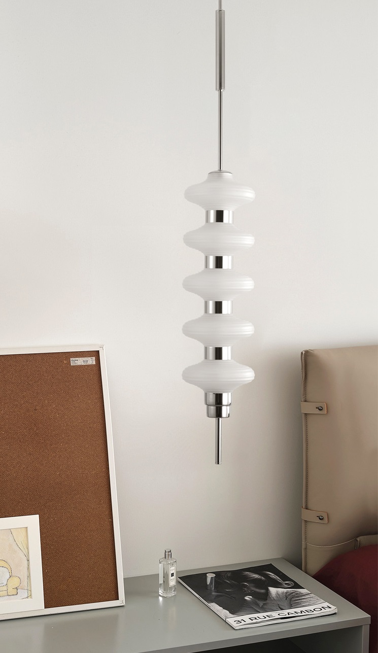 Светильник ElegantLight DZN-13245 РОМ/БЕЛЫЙ МАТОВЫЙ ` D180/H700+800/1/LED/15W/4000K AUIS