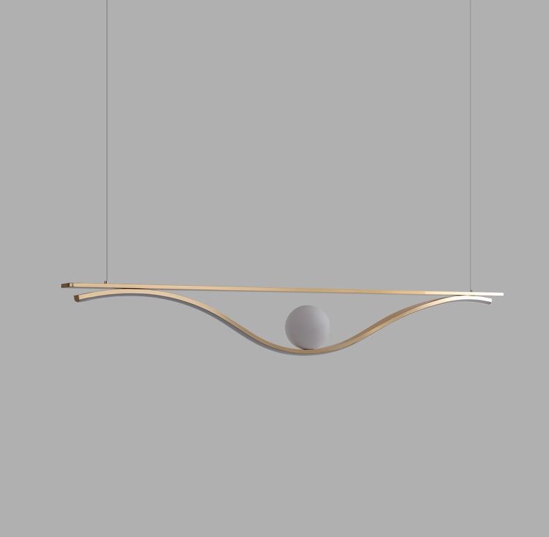 Светильник DZN-13261 ЗОЛОТО ` D1500/H150+1500/2/LED+G9/18+10W/4000K VIOLET