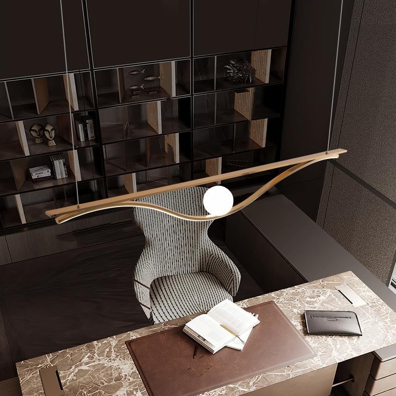 Светильник DZN-13261 ЗОЛОТО ` D1500/H150+1500/2/LED+G9/18+10W/4000K VIOLET