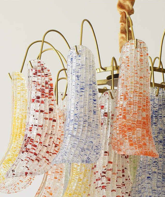 Светильник DZN-13298 ЗОЛОТО/МУЛЬТИ ` D600/H480+1000/7/E14/40W ETSY