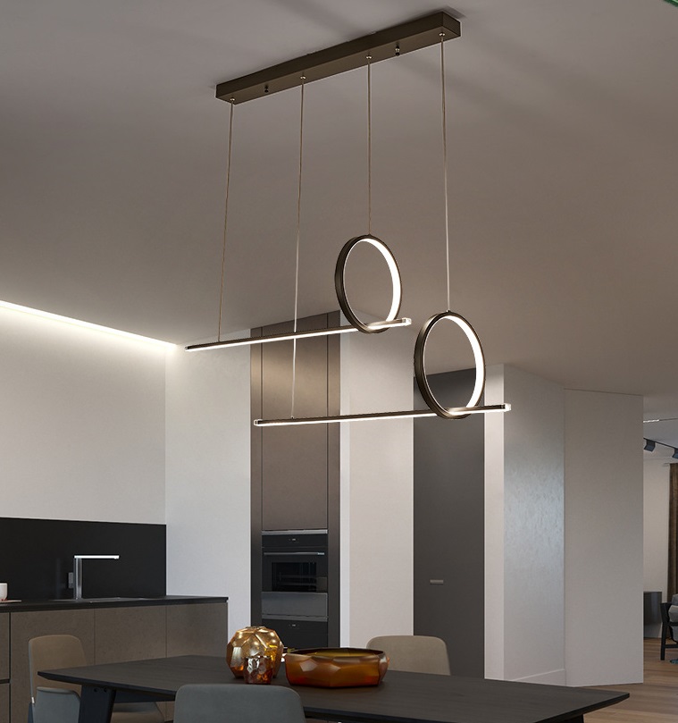 Светильник DZN1-5264 ЧЁРНЫЙ ` D1100*250/H1200/4/LED/48W/4500K