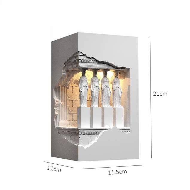 Светильник DZN-5282 БЕЛЫЙ ГИПС ` D110*115/H210/1/LED/5W/3000K