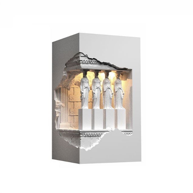 Светильник DZN-5282 БЕЛЫЙ ГИПС ` D110*115/H210/1/LED/5W/3000K