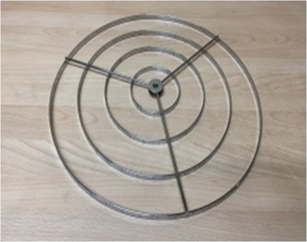 Каркас металлический (хром) D400+300+200+100 с отв. для декора 48/36/24/12шт ц.отв 11мм, SPFR28121