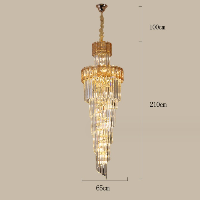 Светильник DZN-8461 ЗОЛОТО + ЯНТАРЬ ` D650*2100/H1000/28/E14/40W