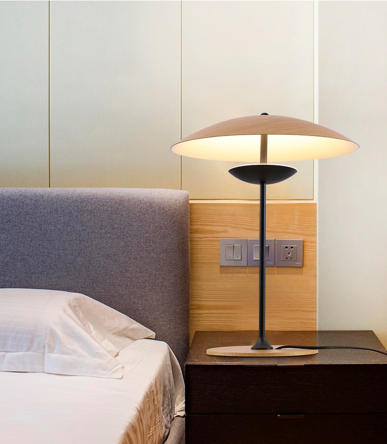 Светильник DZN-8483 WOOD ` D350/H450/1/LED/12W/4000K GINGER прикроватная лампа