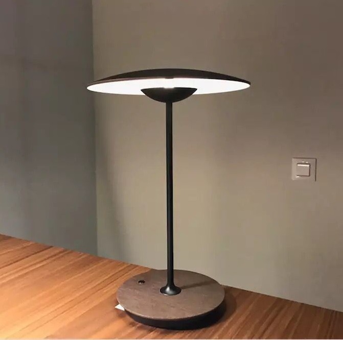 Светильник DZN-8485 ЧЕРНЫЙ ` D350/H450/1/LED/12W/3000K GINGER прикроватная лампа 24-08