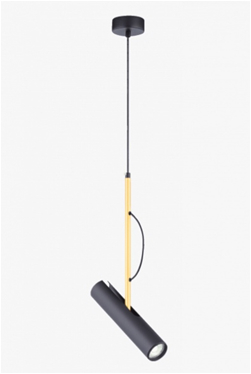 Светильник ElegantLight DZN-35594 ЧЕРНЫЙ + БРОНЗА ` D60*200/H1200/1/GU10/50W