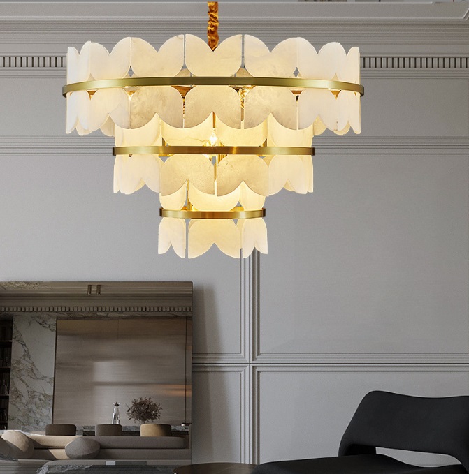 Светильник DZN-10777 БРОНЗА + МРАМОР ` D800/H500+1200/16/E14/40W IOANNA