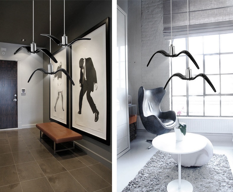 Светильник DZN-10780 ЧЕРНЫЙ / РОМ ` D380/H1200/1/LED/3W BIRD-S