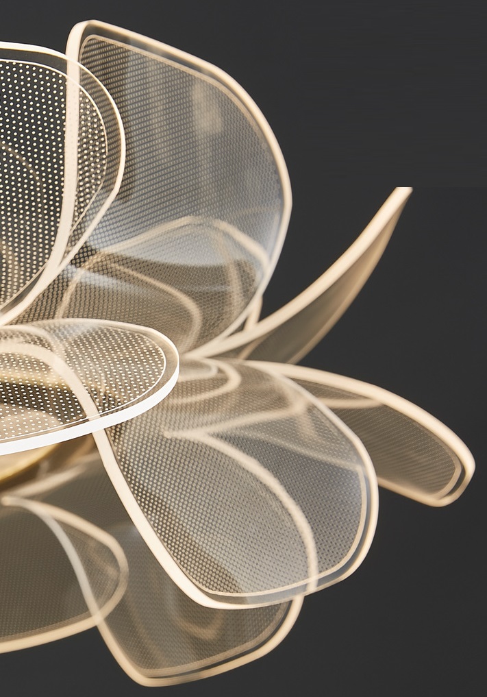 Светильник подвесной DZN-10794 БРОНЗА + ЧЕРНЫЙ ` D750*200/H1500/1/LED/80W/3000K FLORISTA