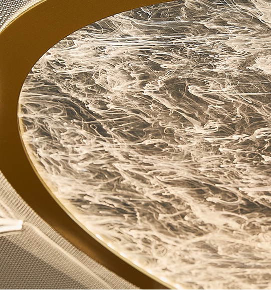 Светильник подвесной DZN-10794 БРОНЗА + ЧЕРНЫЙ ` D750*200/H1500/1/LED/80W/3000K FLORISTA