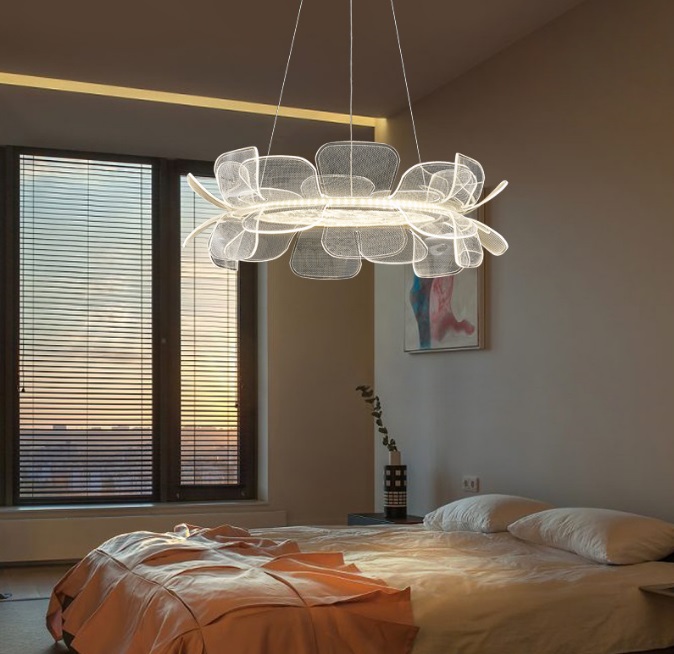 Светильник подвесной DZN-10794 БРОНЗА + ЧЕРНЫЙ ` D750*200/H1500/1/LED/80W/3000K FLORISTA