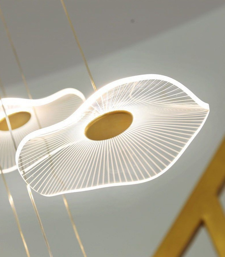 Светильник подвесной DZN-11286 ЗОЛОТО ` D500/H2500/12/LED/60W/4000K JELLYFISH