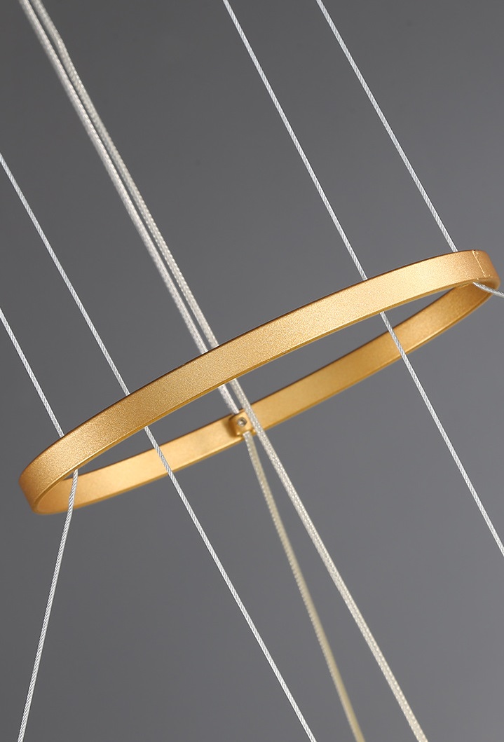 Светильник подвесной DZN-11317 ЧЕРНЫЙ/ЗОЛОТО ` D650/H1500/1/LED/25W/4000K VIDIA