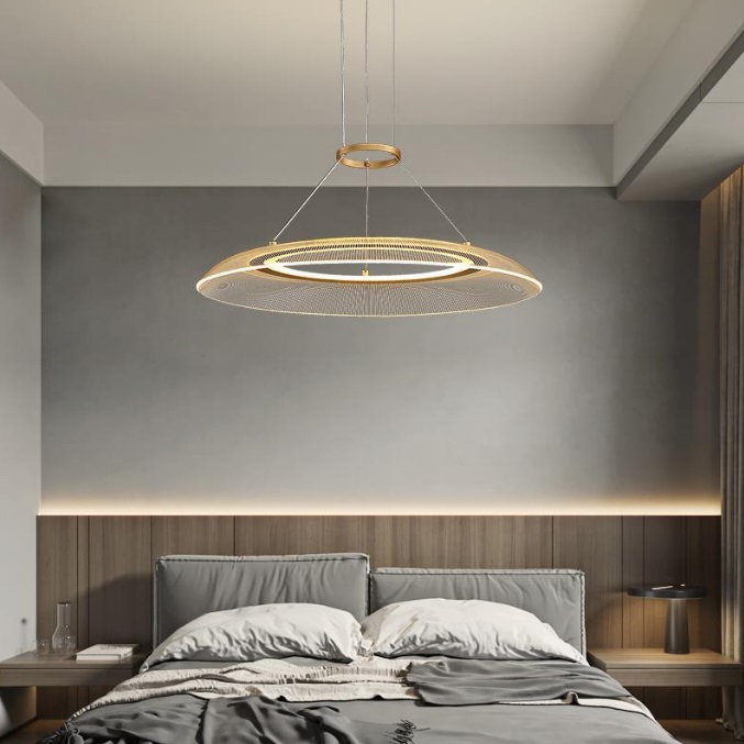 Светильник подвесной DZN-11317 ЧЕРНЫЙ/ЗОЛОТО ` D650/H1500/1/LED/25W/4000K VIDIA