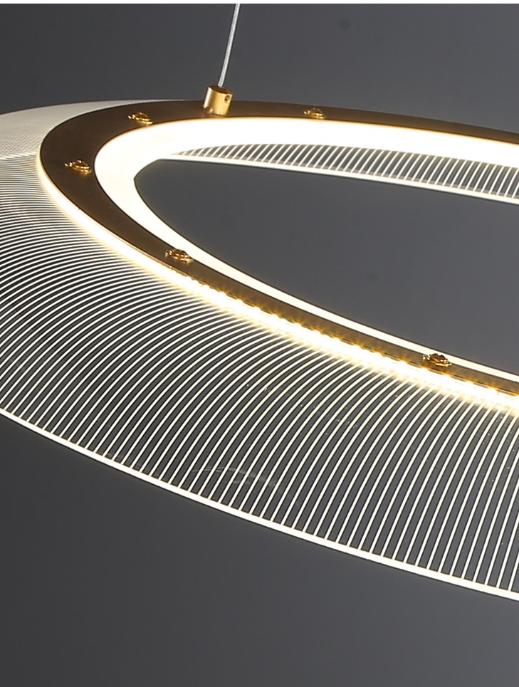 Светильник подвесной DZN-11319 ЧЕРНЫЙ/ЗОЛОТО ` D450+650+750/H2000/3/LED/65W/4000K VIDIA