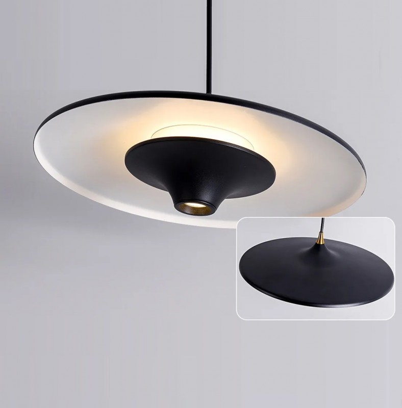 Светильник подвесной DZN-11340 ЧЕРНЫЙ ` D350/H1500/1/LED/12W/4500K SOMBRERO