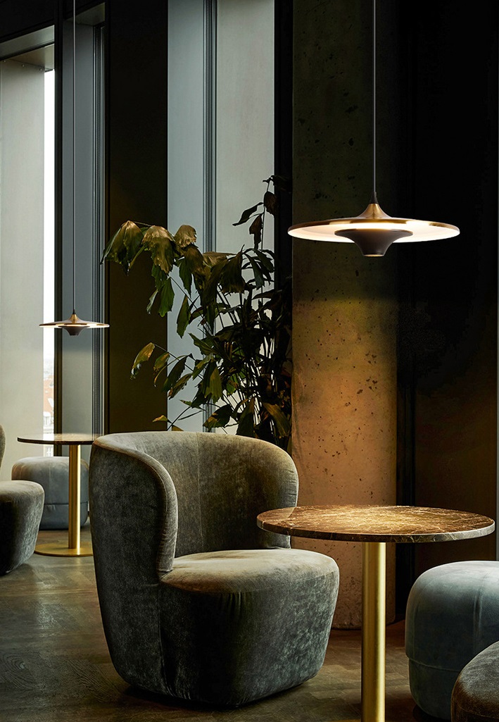 Светильник подвесной DZN-11342 БРОНЗА ` D350/H1500/1/LED/12W/4500K SOMBRERO