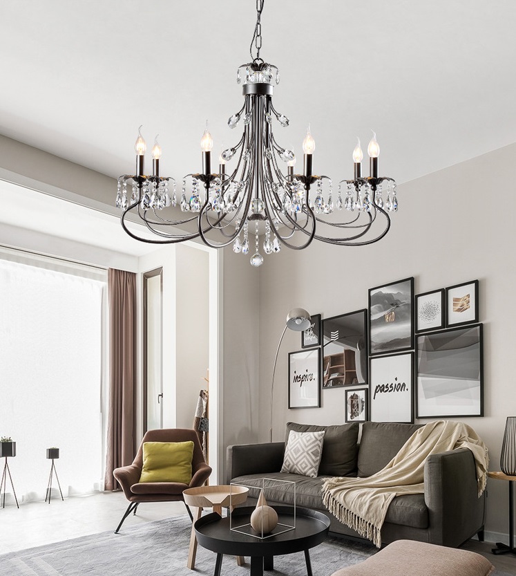 Светильник DZN-13313 ЧЕРНЫЙ ` D950/H650+1000/12/E14/40W RIALTO