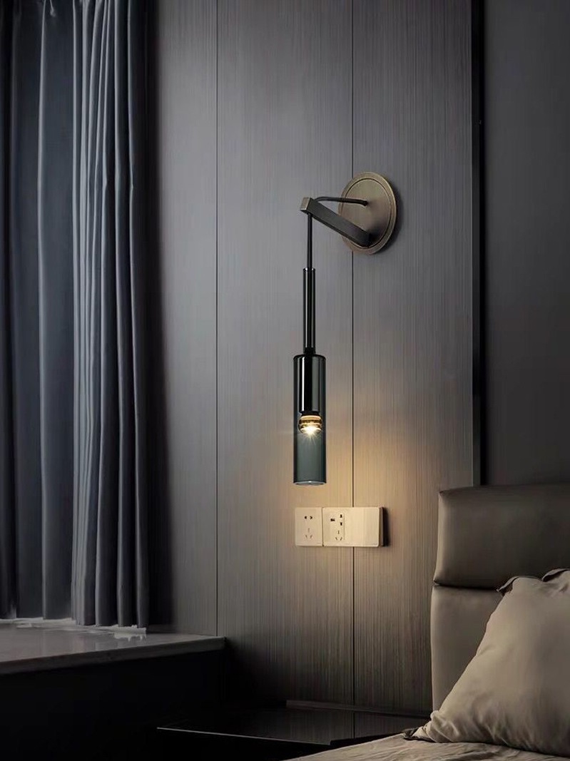 Светильник ElegantLight DZN-13317 ЧЕРНЫЙ ` D70/H420+1500/1/E14/40W