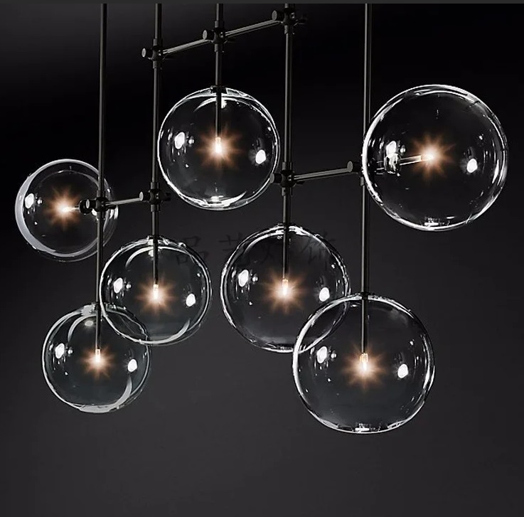 Светильник DZN-5298 ЧЕРНЫЙ ` D1500/H810/7/G4/20W DIVER