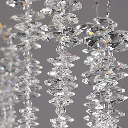 Светильник DZN-8569 ЗОЛОТО ` D250*400/H1200/1/E14/40W SNOWFALL