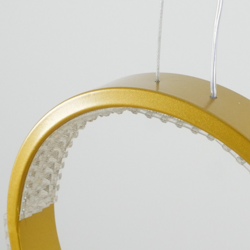 Светильник подвесной SAPFIR SPF-5362 ЗОЛОТО ` D300/H1500/1/LED/.W/4500K HOOP2 23-05