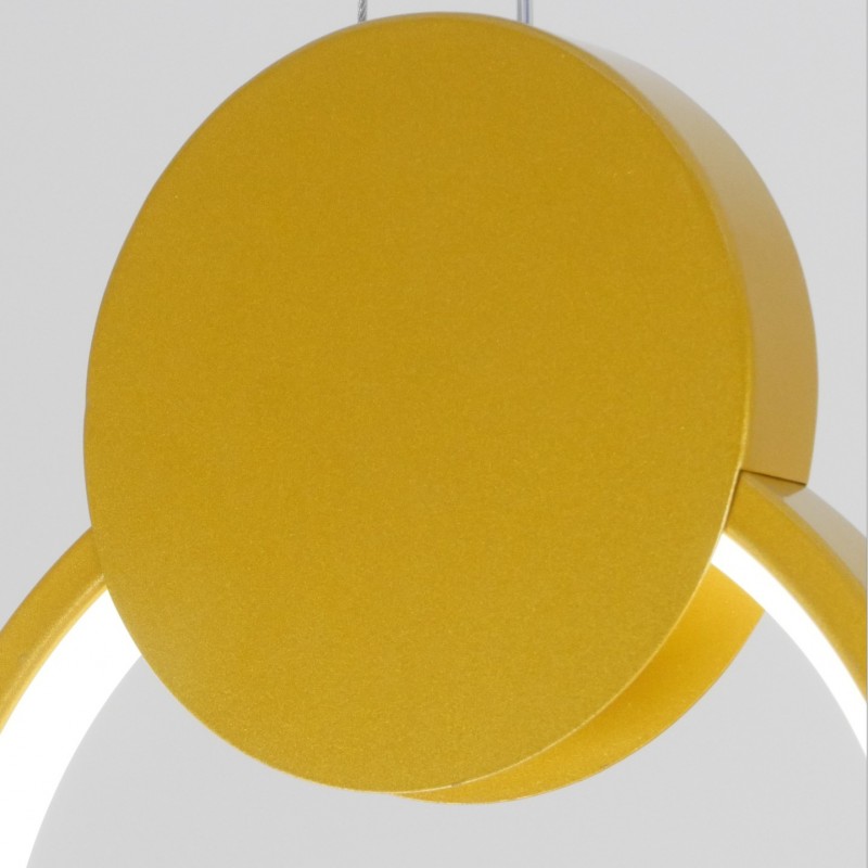 Светильник SAPFIR SPF-5376 ЗОЛОТО ` D200*260/H1200/1/LED/8W/4500K прозрач провод с синей полосой SYL