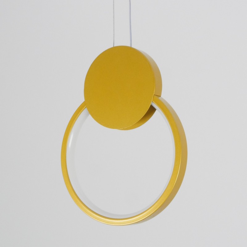 Светильник SAPFIR SPF-5376 ЗОЛОТО ` D200*260/H1200/1/LED/8W/4500K прозрач провод с синей полосой SYL