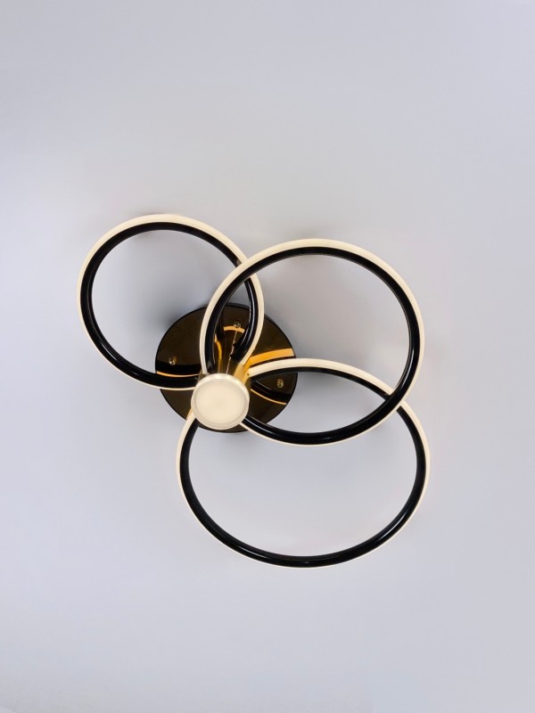 Светильник SPF-37505 BLACK+GOLD/ЧЕРНЫЙ+ЗОЛОТО ` LED ПДУ SPF22-02