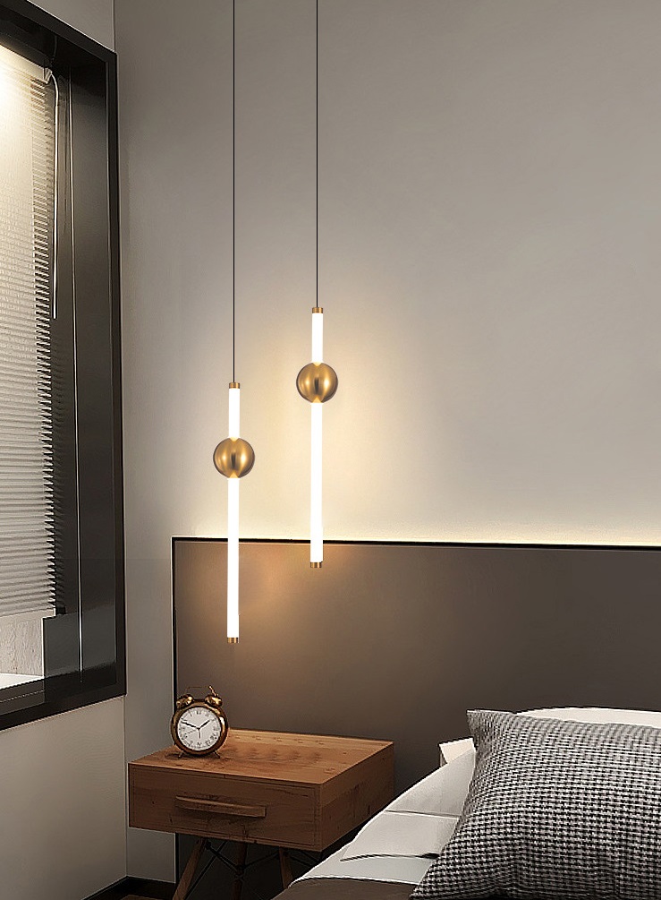 Светильник DZN-24811 БРОНЗА ` D100/H600+1000/1/LED/..W/4500K ECLIPSE 24-10