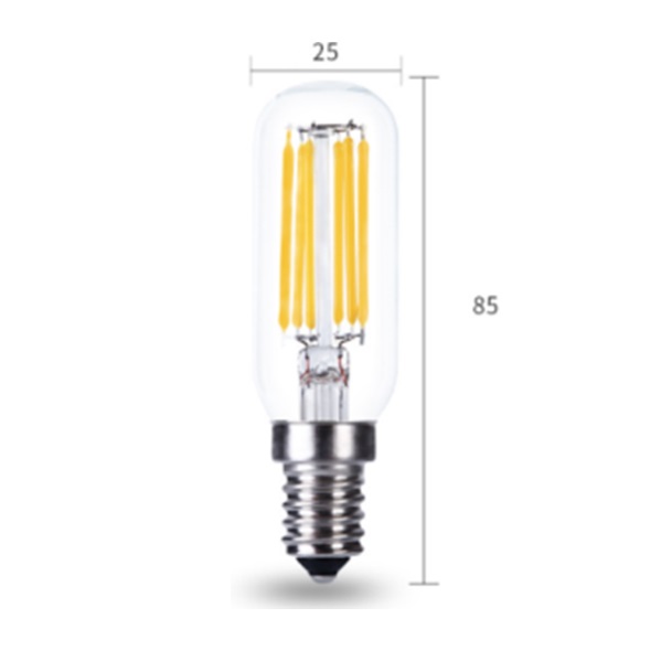 Лампа светодиодная 6W, E14, 25*90mm. 220V 21-10