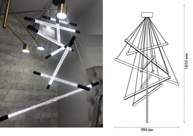 Светильник GL.4225 WHITE/БЕЛЫЙ ` D1000/H1850/16/LED/48W Cometa SPF10 (1)