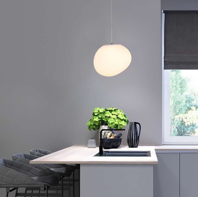 Светильник DZN-45038 БЕЛЫЙ ` D150*130/H1200/1/E27/40W прозрачный провод OVAL