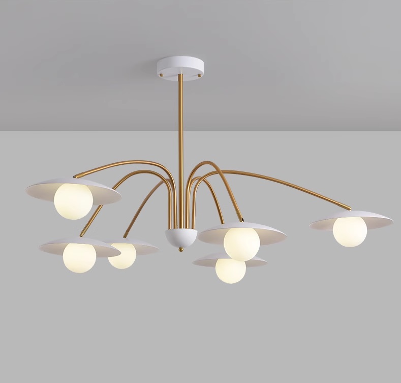 Светильник DZN-32969 БЕЛЫЙ+ЗОЛОТО ` D1200/H750/6/G9/40W