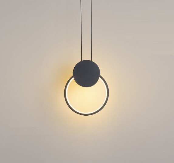 Светильник подвесной SAPFIR SPF-8784 ЧЕРНЫЙ ` D200*260/H1200/1/LED/8W/4500K прозрач провод SYLE 24-0