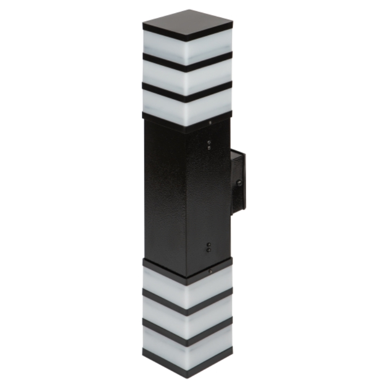 Светильник ЭРА ИНОКС-8431 садово-парковый черный настенный IP54 2xЕ27 2*max60Вт