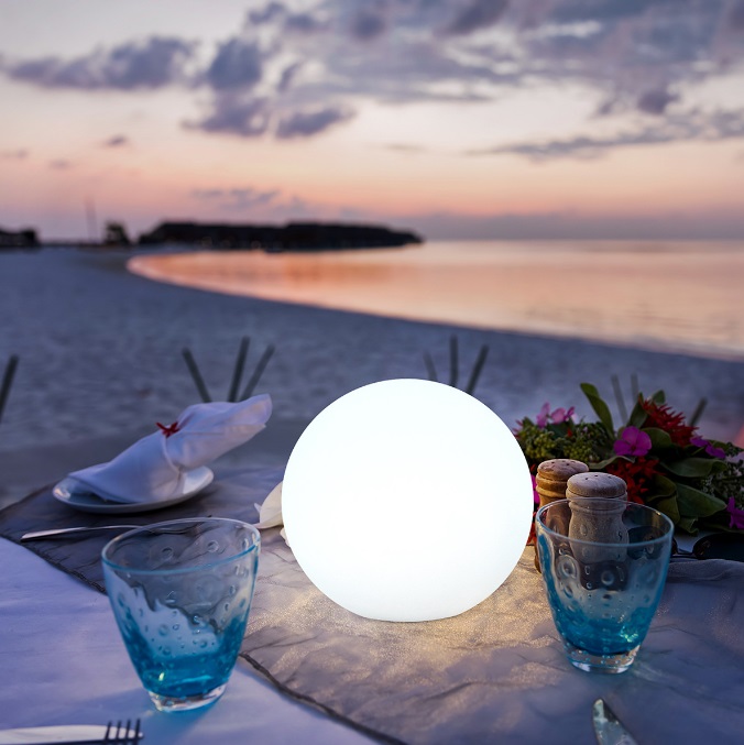 Светильник DZN-7757 БЕЛЫЙ ` D200/H200/1/LED/3-4-6K/с ПДУ LEDBALL