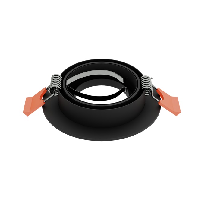 Светильник SPF-4361 BLACK/ЧЁРНЫЙ ` D92/H25/1/GU10/50W CITY1ROUND 25-01 (1/100)