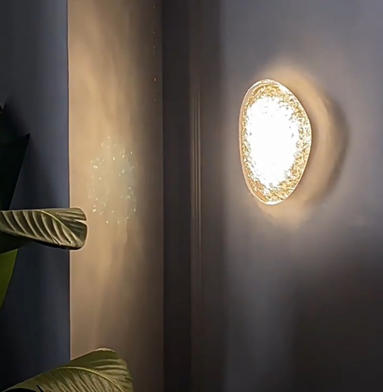 Светильник DZN-11728 ЗОЛОТО + ПРОЗРАЧНЫЙ ` D180/H250/1/LED/8W/4500K EVIAN LONG 24-05 24-11