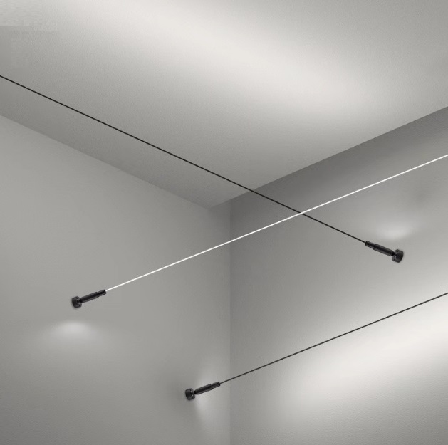 Струнная система освещения DZN-5709 BLACK ` DAVIDE GROPPI INFINITO круглая база