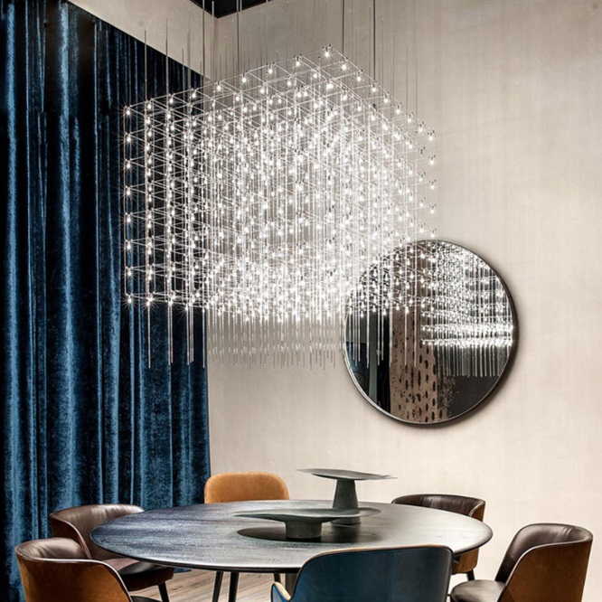 Светильник ElegantLight DZN-5734 МАТ.РОМ ` D600*600/H1500/1/LED/30W/4500K SELENA