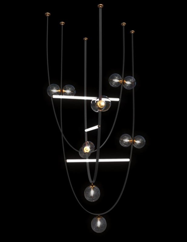 Светильник-инсталляция Elegant Light DZN 4408 ` - светящийся канат Tracer Loop BIG PROJECT